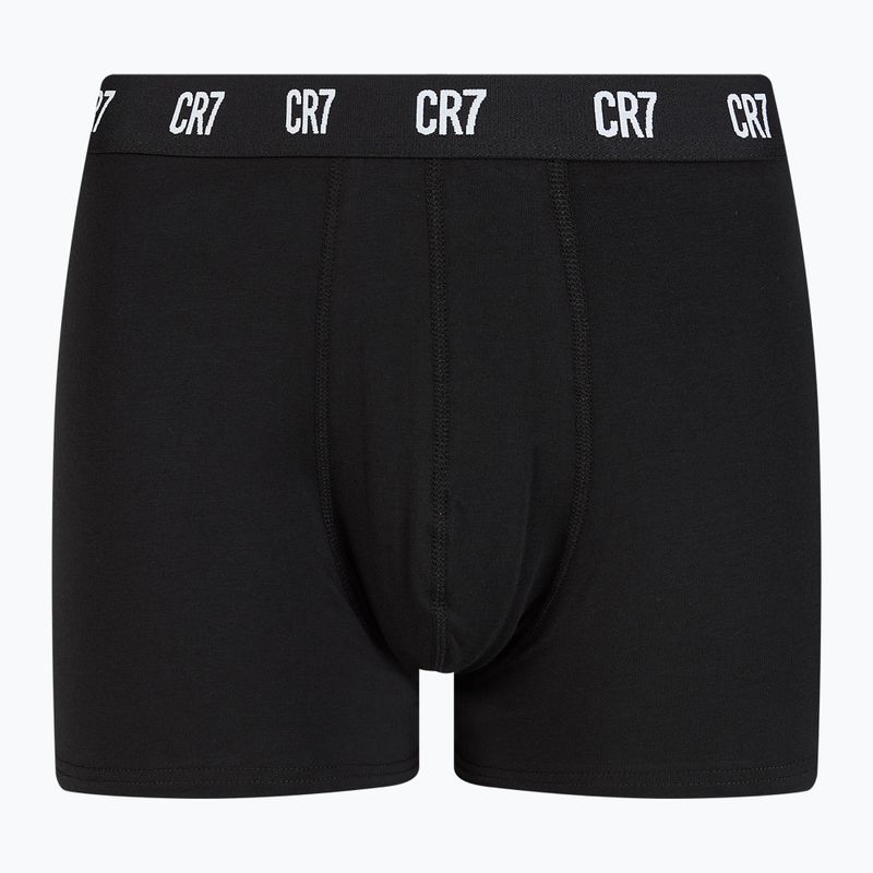 Boxer CR7 Basic Trunk da uomo 3 paia nero 2