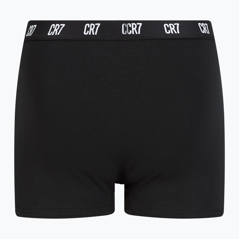 Boxer CR7 Basic Trunk da uomo 3 paia nero 3