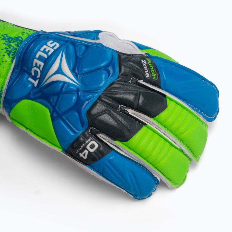 Guanti da portiere per bambini SELECT 04 Protection blu/verde/bianco 3