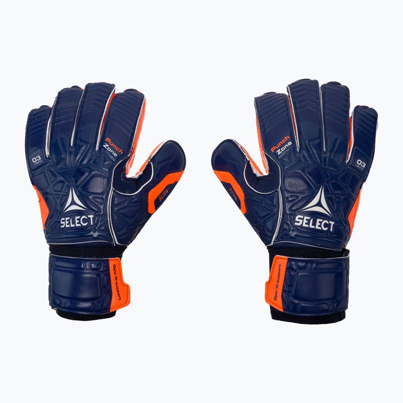 Guanti da portiere per bambini SELECT 03 Youth V21 blu navy e arancione 500056