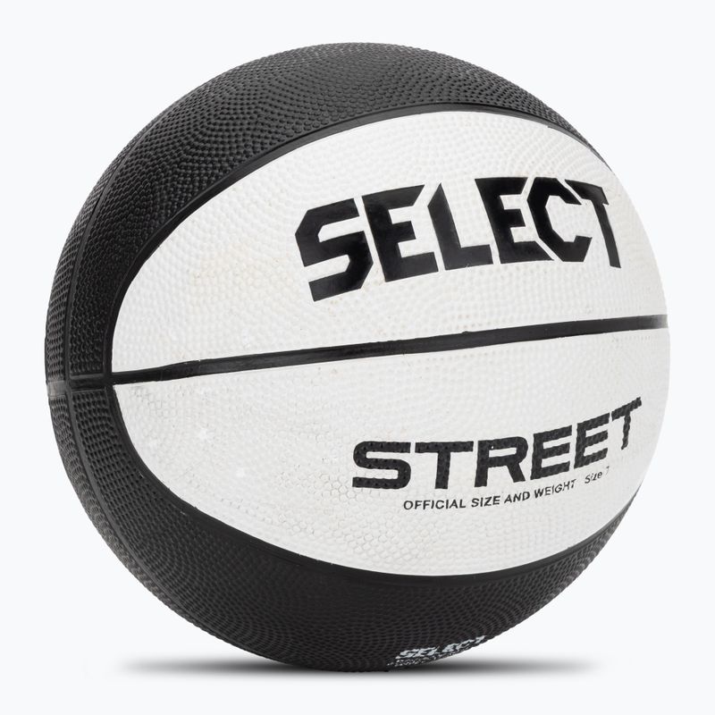 Palla da Pallacanestro per bambini SELECT Basketball Street v23 bianco/nero taglia 7 2