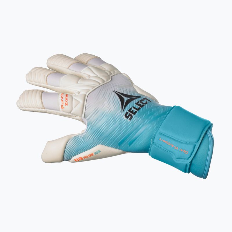 Guanti da portiere SELECT 88 Pro Grip Aqua v23 turchese/bianco 4