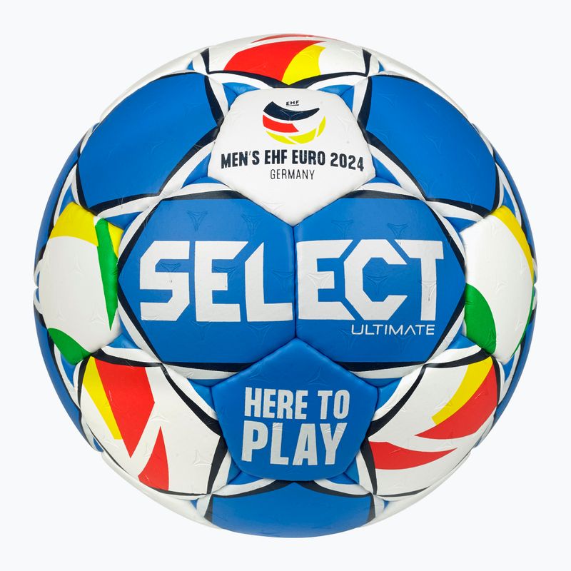 Palla da Pallamano SELECT Ultimate EHF Euro Men v24 bianco/blu taglia 3