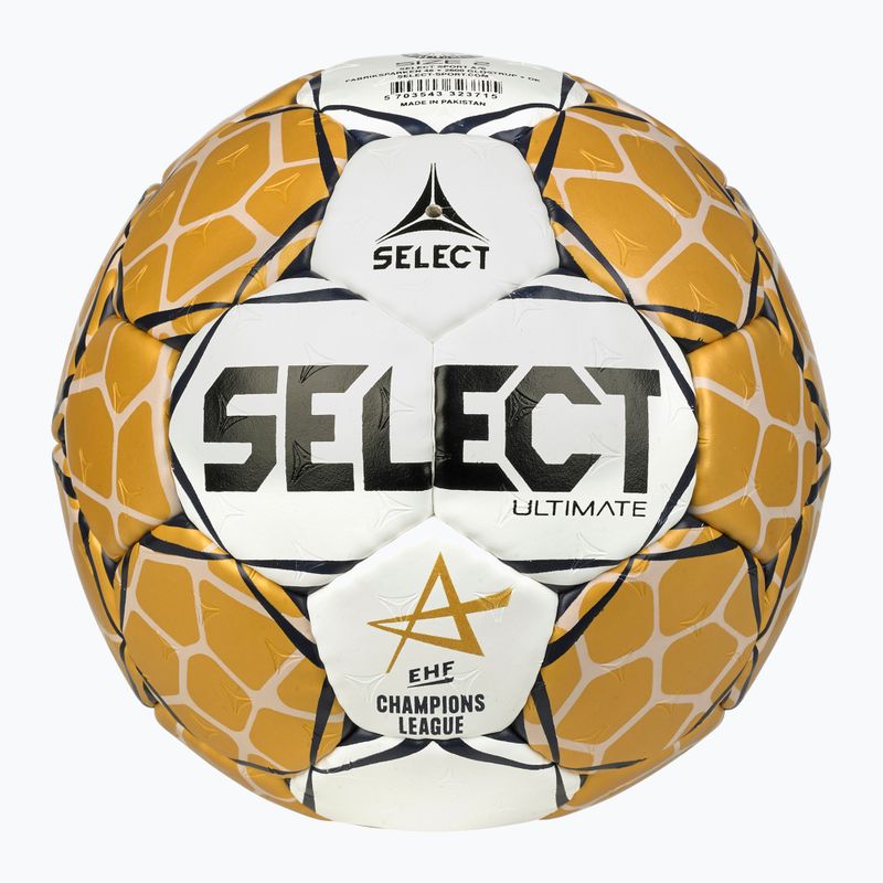 SELECT Ultimate LM v23 EHF Pallamano ufficiale bianco/oro taglia 3 2