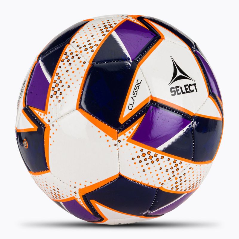 Palla da calcio SELECT Classic v24 bianco / viola dimensioni 5 2