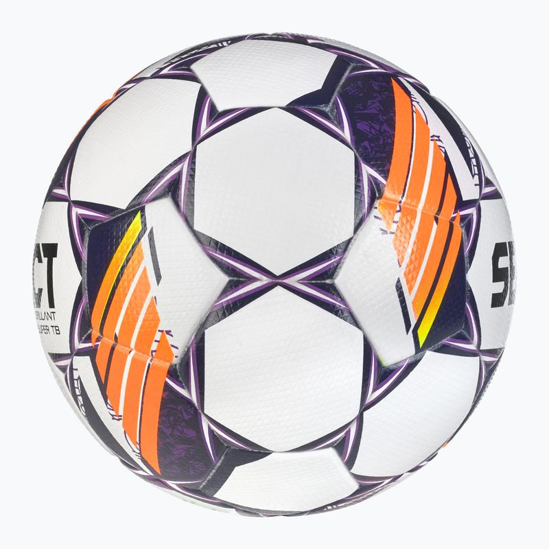 Palla da calcio SELECT Brillant Super TB v24 bianco / viola dimensioni 5 3