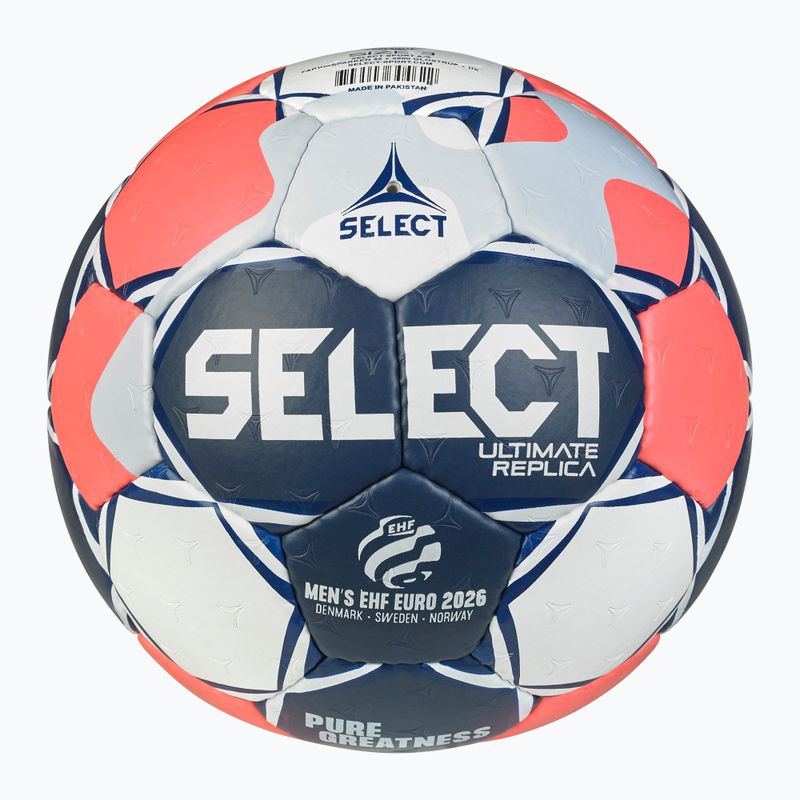 Pallone da pallamano SELECT Ultimate Euro Men v26 Replica white/red/black misura 1 2