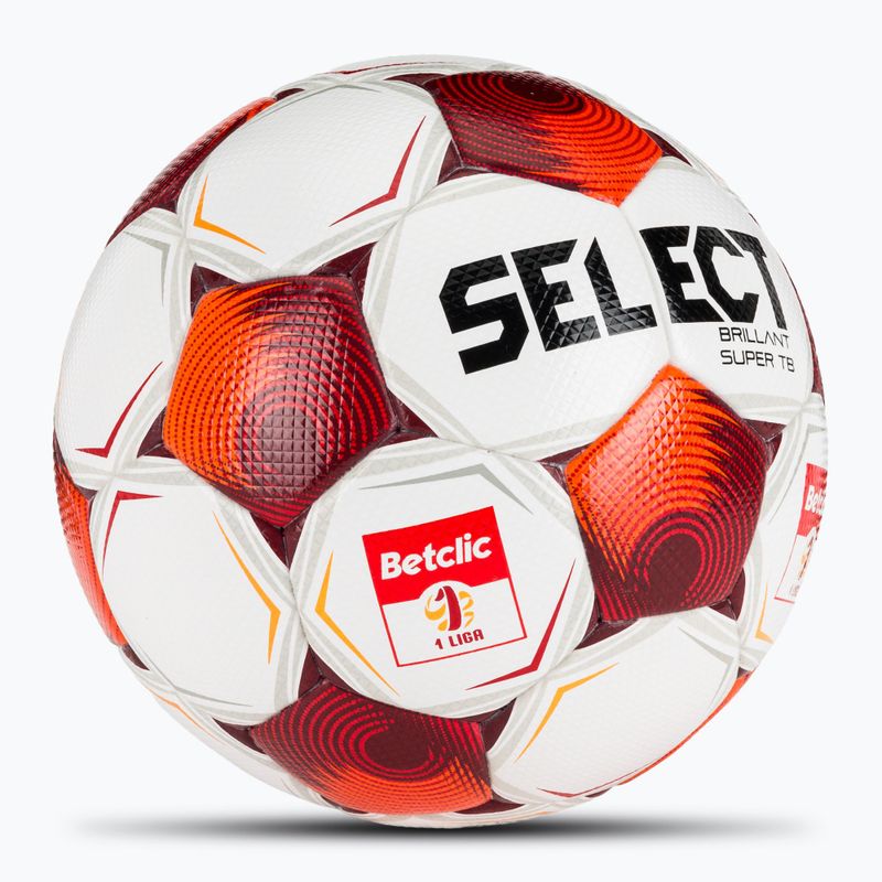 Pallone da calcio SELECT Brillant Super FIFA Betclic 1 v25 white/red taglia 5 2