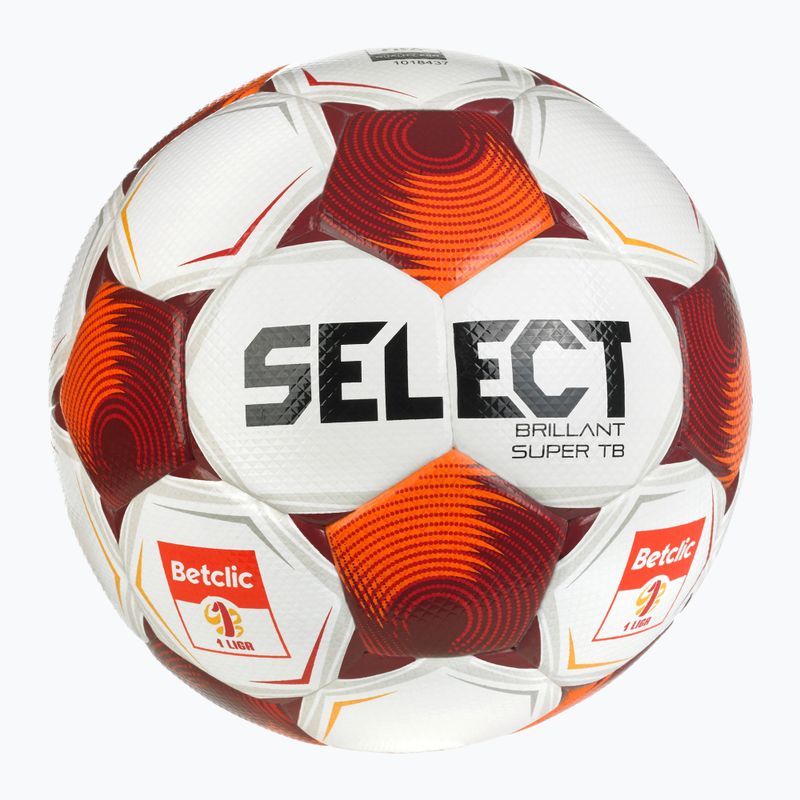 Pallone da calcio SELECT Brillant Super FIFA Betclic 1 v25 white/red taglia 5