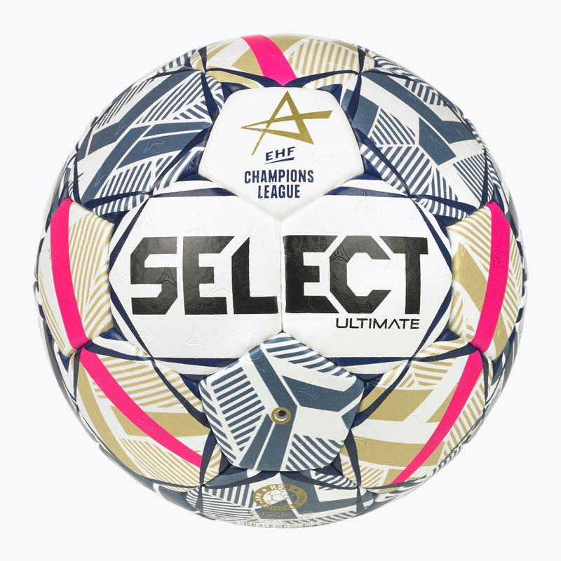 Palla da pallamano SELECT Ultimate EHF Champios League LM V26 Replica rozmiar 2 white/red 2