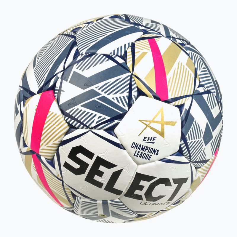 Palla da pallamano SELECT Ultimate EHF Champios League LM V26 Replica rozmiar 2 white/red 4