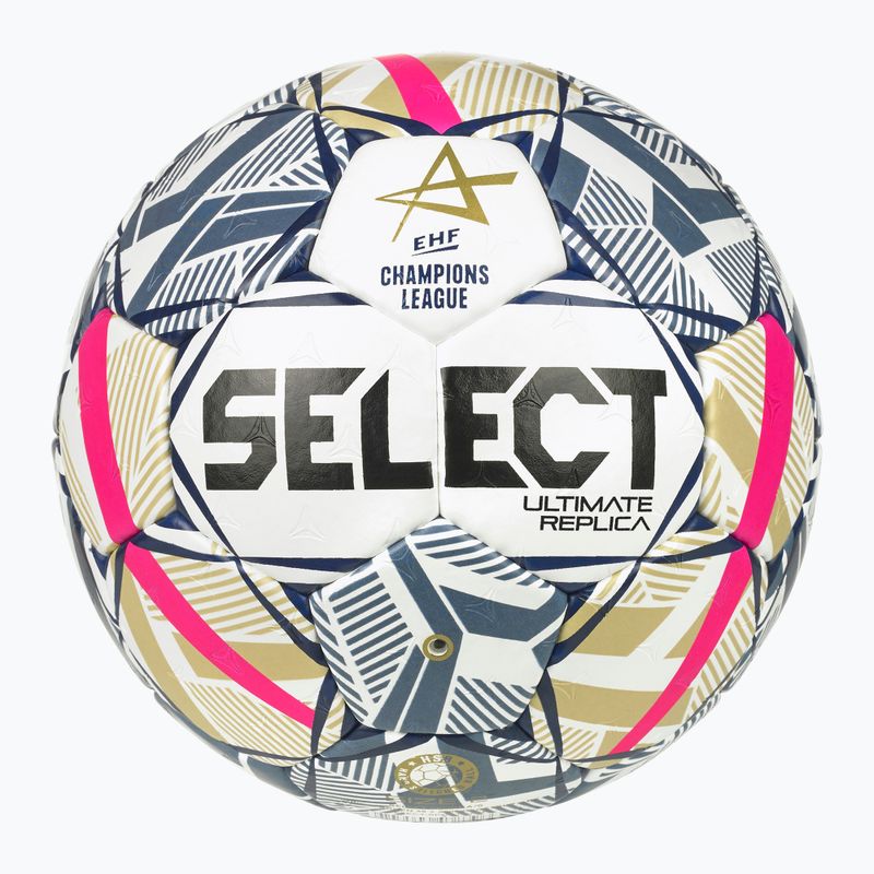 Palla da pallamano SELECT Ultimate EHF Champios League LM V26 Replica rozmiar 3 white/red 2
