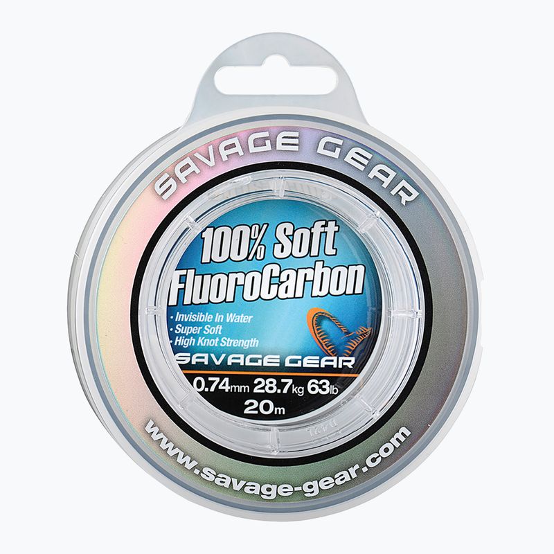 Savage Gear Lenza in fluorocarbonio Soft 15 m trasparente