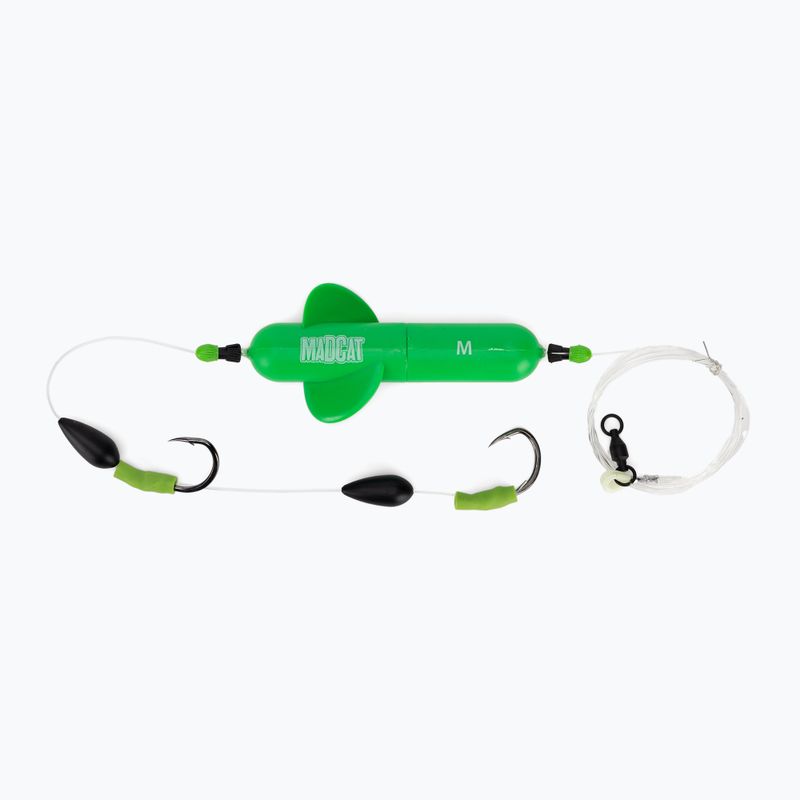 Kit per pesca del siluro MADCAT Screaming Profi River Rig Worm & Squid 2