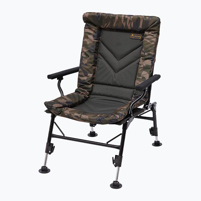 Sedia Prologic Avenger Comfort Camo con braccioli e rivestimento verde PLB026