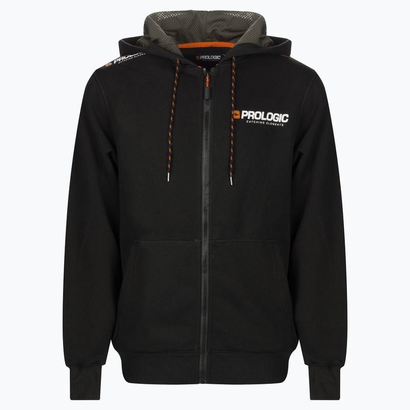 Felpa da pesca Prologic Eden Zip Hoodie nero 73753