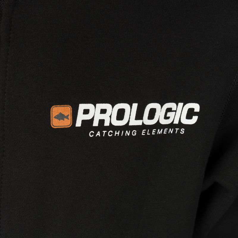 Felpa da pesca Prologic Eden Zip Hoodie nero 73753 3