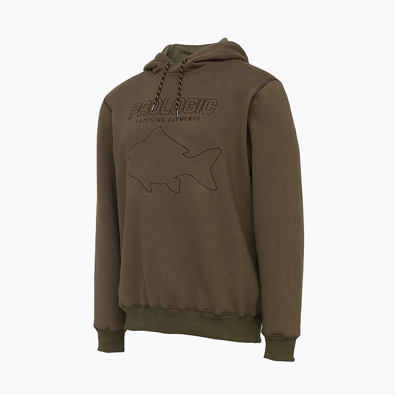 Felpa con cappuccio Prologic Mega Fish verde PLG066