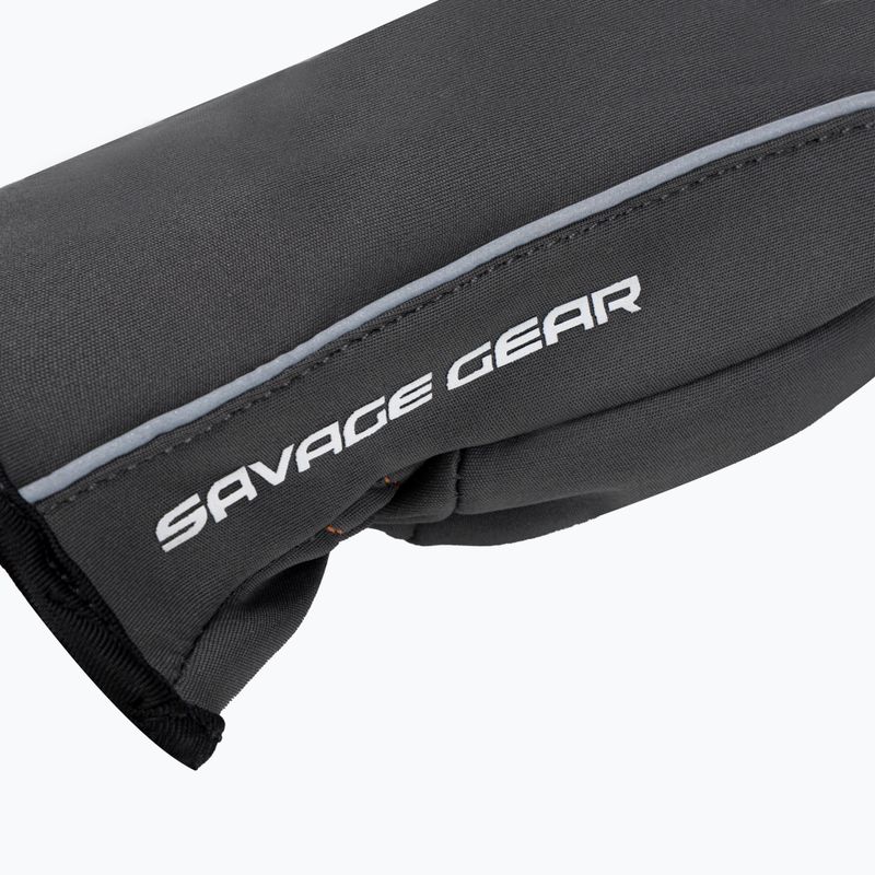 Guanto da pesca Savage Gear Softshell grigio 4