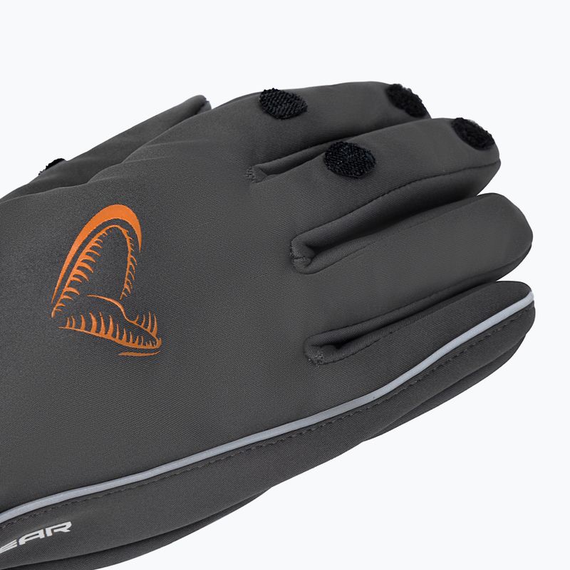 Guanto da pesca Savage Gear Softshell grigio 5