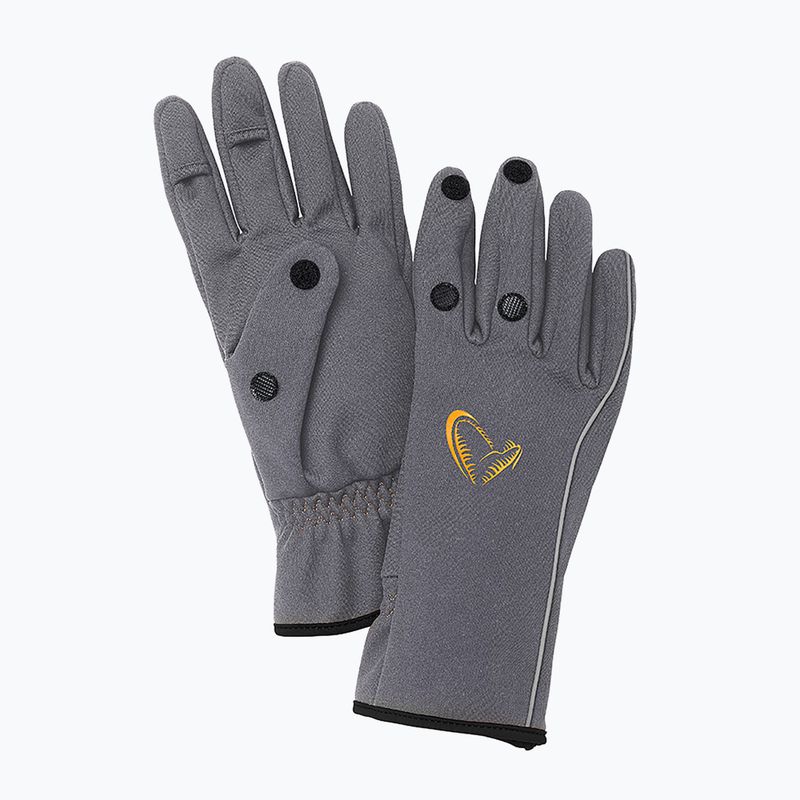 Guanto da pesca Savage Gear Softshell grigio 7