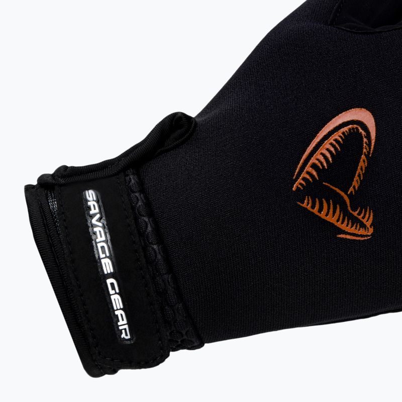 Guanti da pesca Savage Gear in neoprene Stretch Glowe nero 4