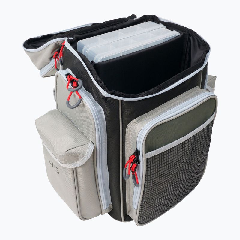 Zaino da pesca Westin W3 Plus (2 scatole) grigio/nero 8