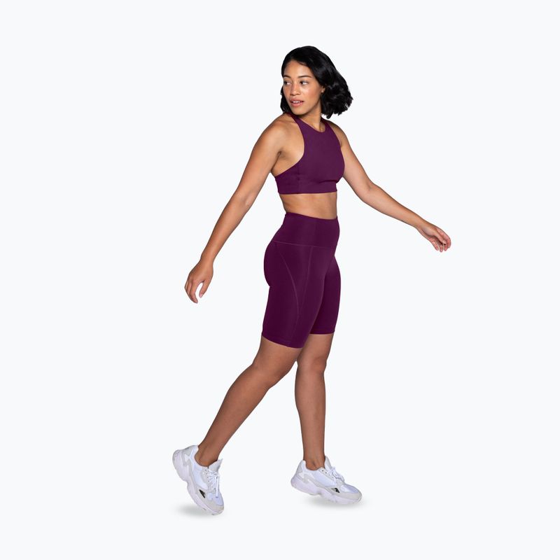 Pantaloncini da allenamento Girlfriend Collective Compressive plum da donna 2