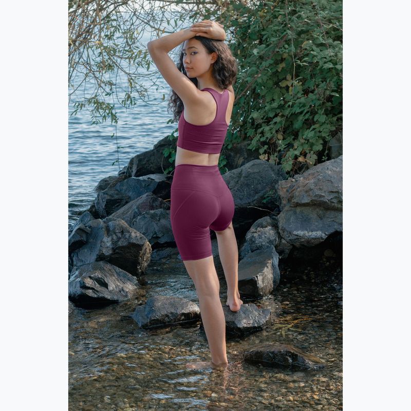 Pantaloncini da allenamento Girlfriend Collective Compressive plum da donna 9