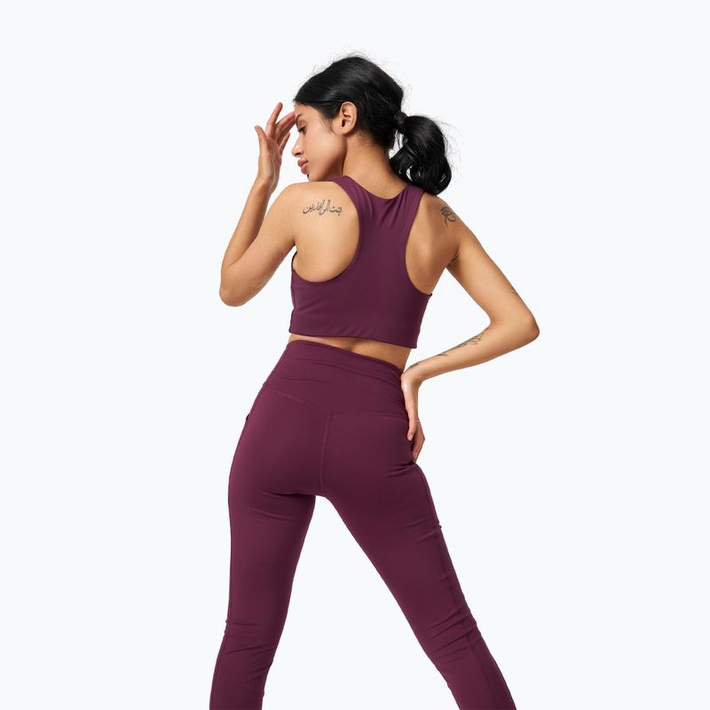 Leggings da allenamento Girlfriend Collective da donna Pocket plum 3