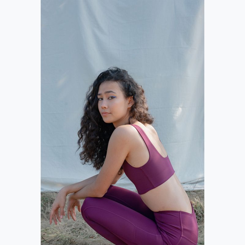 Leggings da allenamento Girlfriend Collective da donna Pocket plum 7