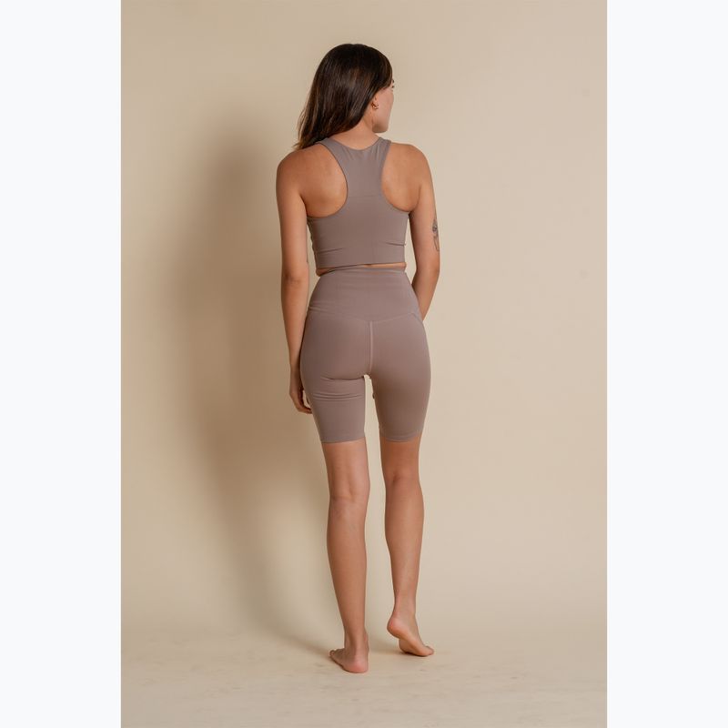 Pantaloncini da allenamento Girlfriend Collective Compressive limestone da donna 5