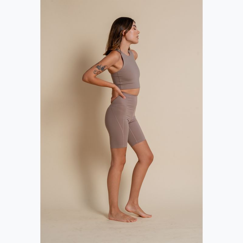 Pantaloncini da allenamento Girlfriend Collective Compressive limestone da donna 6