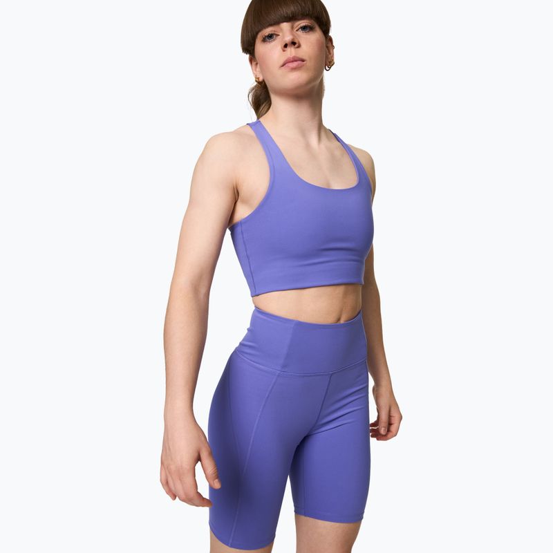 Pantaloncini da allenamento Girlfriend Collective Compressive wild iris da donna 4