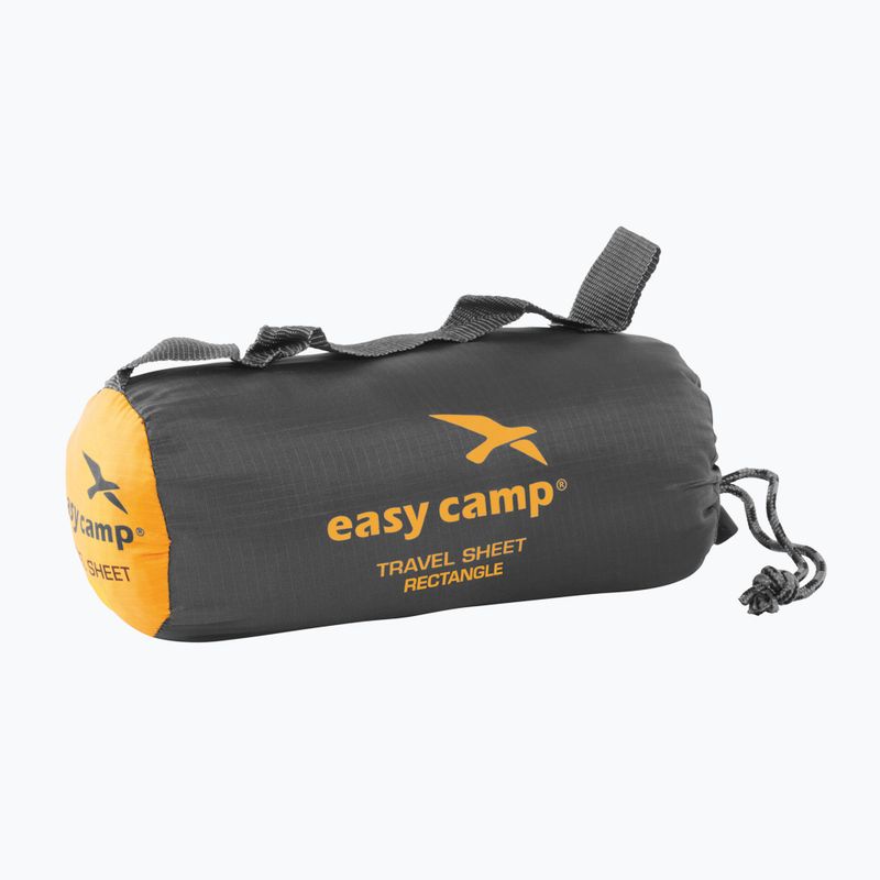 Lenzuolo da viaggio Easy Camp Rettangolo grigio 340694 2