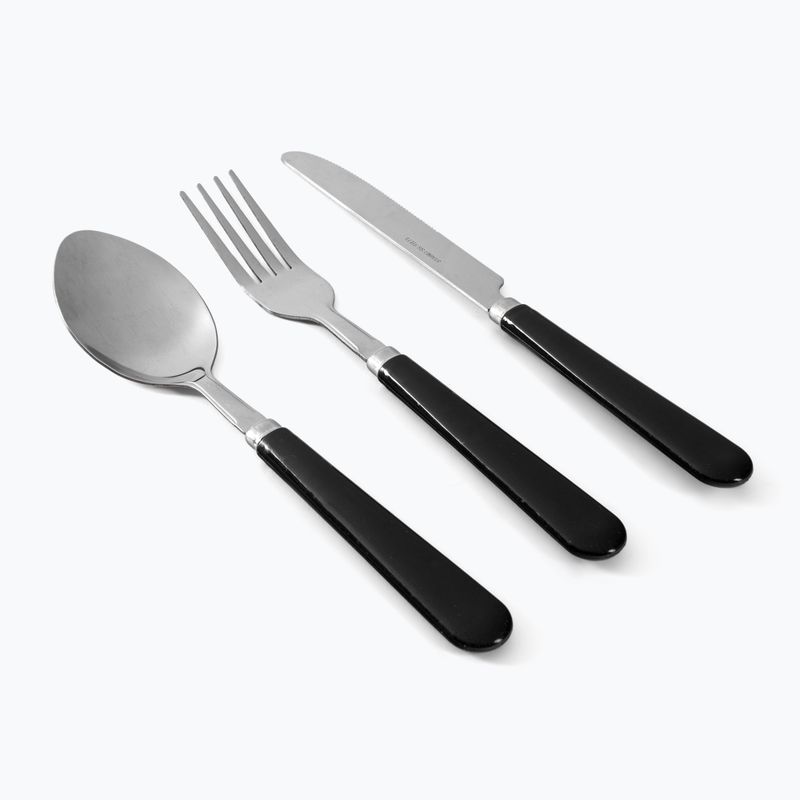 Easy Camp Family Cutlery Set di posate da escursione per 4 persone in argento 580034