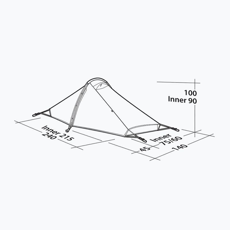 Tenda da trekking 1 persona Robens Starlight 1 verde 2