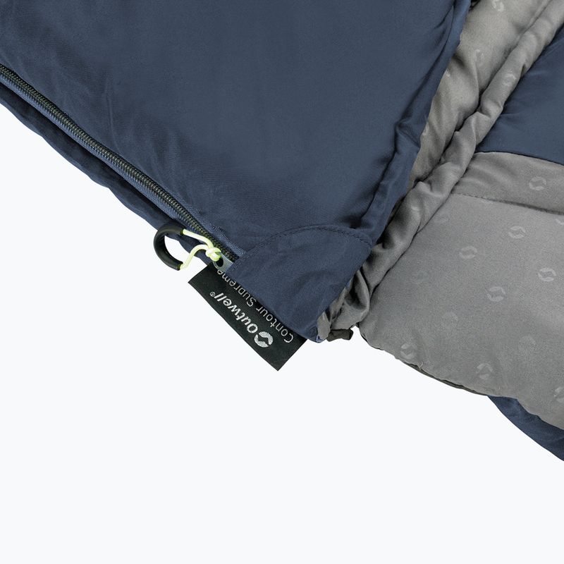 Sacco a pelo Outwell Contour Lux blu profondo 11