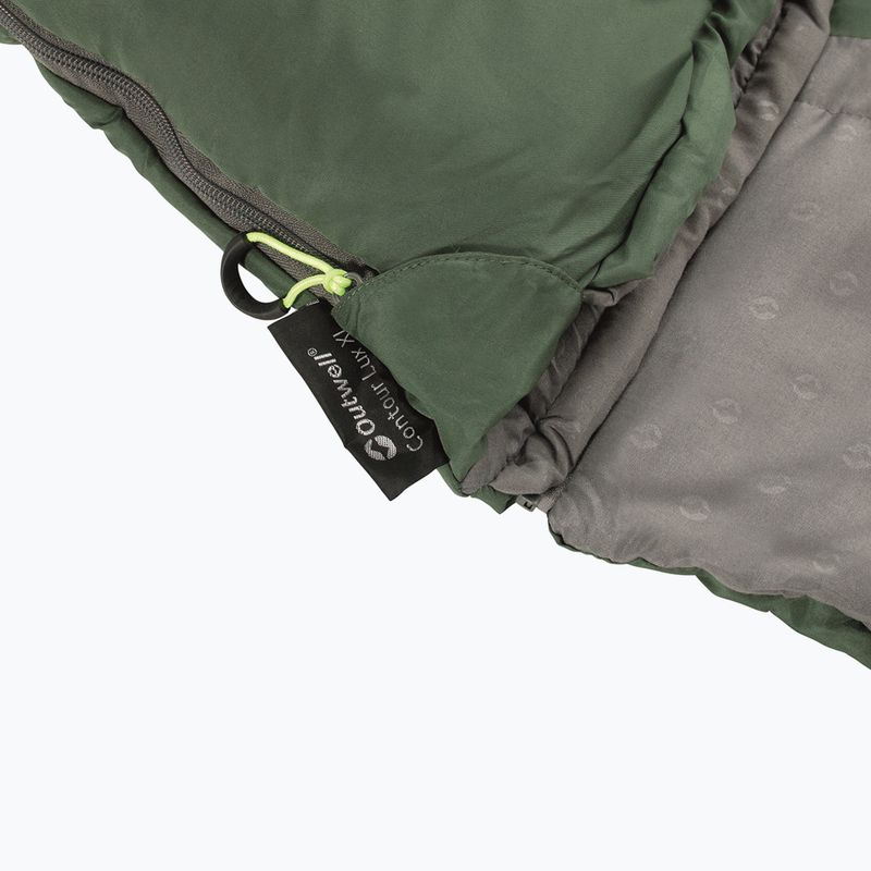 Sacco a pelo Outwell Contour Lux XL verde 9