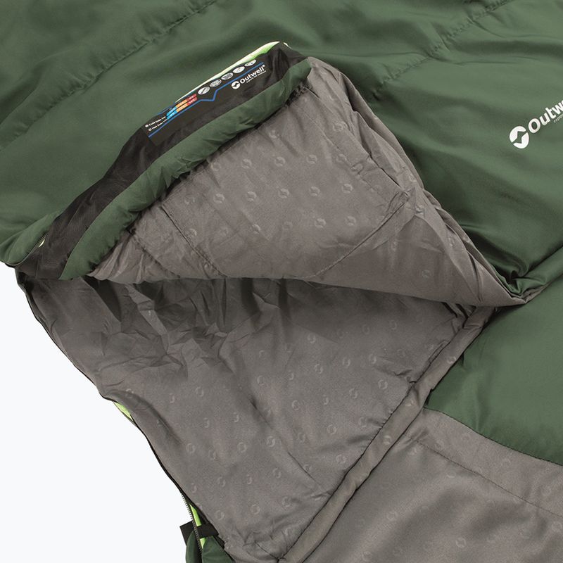 Sacco a pelo Outwell Contour Lux XL verde 10
