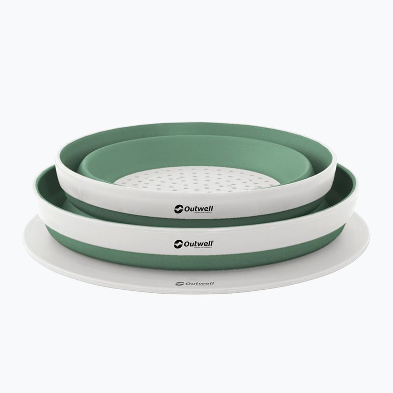 Set di ciotole e colini Outwell Collaps verde ombra 3