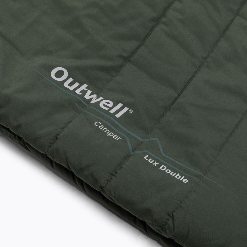 Sacco a pelo Outwell Camper Lux Double verde bosco 5