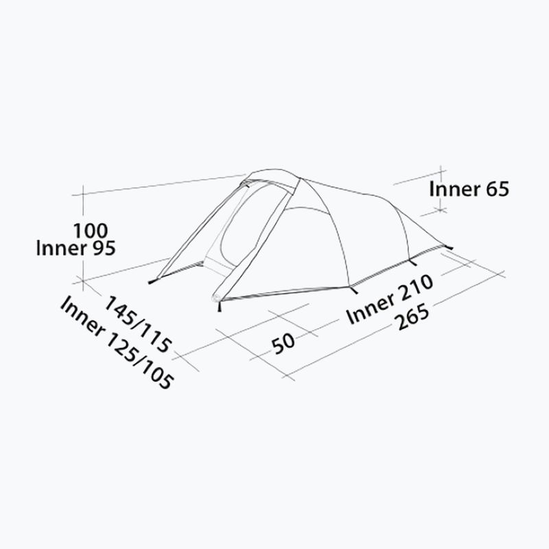 Easy Camp Energy 200 Tenda da trekking compatta per 2 persone grigio-verde 120445 5