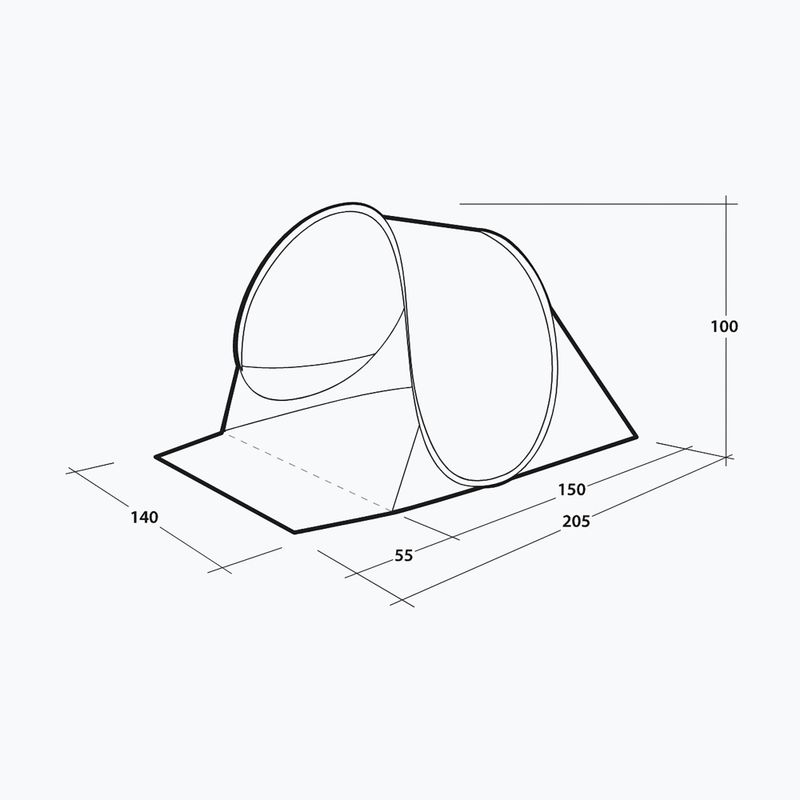 Tenda da spiaggia Outwell Eastbourne Beach Shelter light grey 5