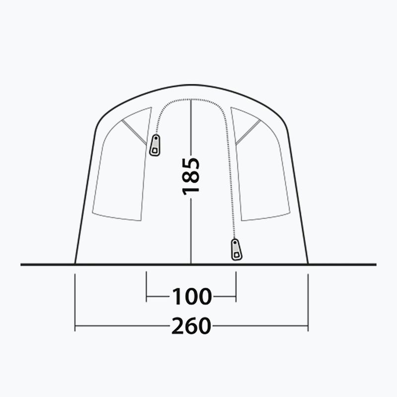Tenda da campeggio per 4 persone Outwell Monterey 4 Air blu 6