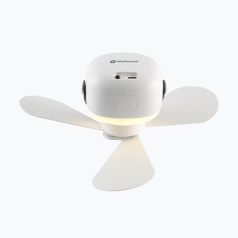 Ventilatore con lampada Outwell Aurelios Rechargeable white 2