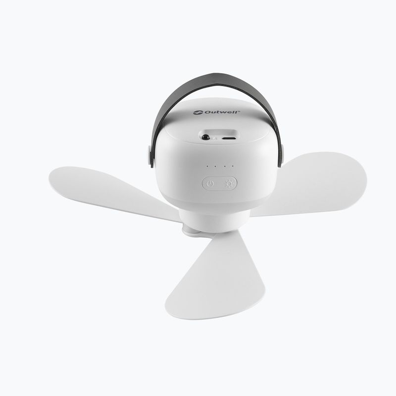 Ventilatore con lampada Outwell Aurelios Rechargeable white 4