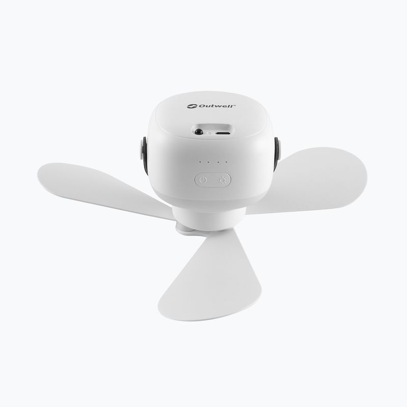 Ventilatore con lampada Outwell Aurelios Rechargeable white 5