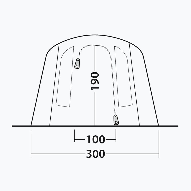 Tenda da campeggio 4-osobowy Outwell Sacramento 4 Air blue 8