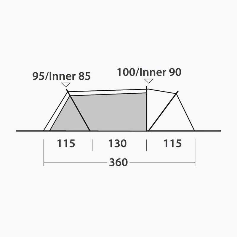 Tenda da campeggio 2-osobowy Outwell Nexion 2 Ocean blue/green 11